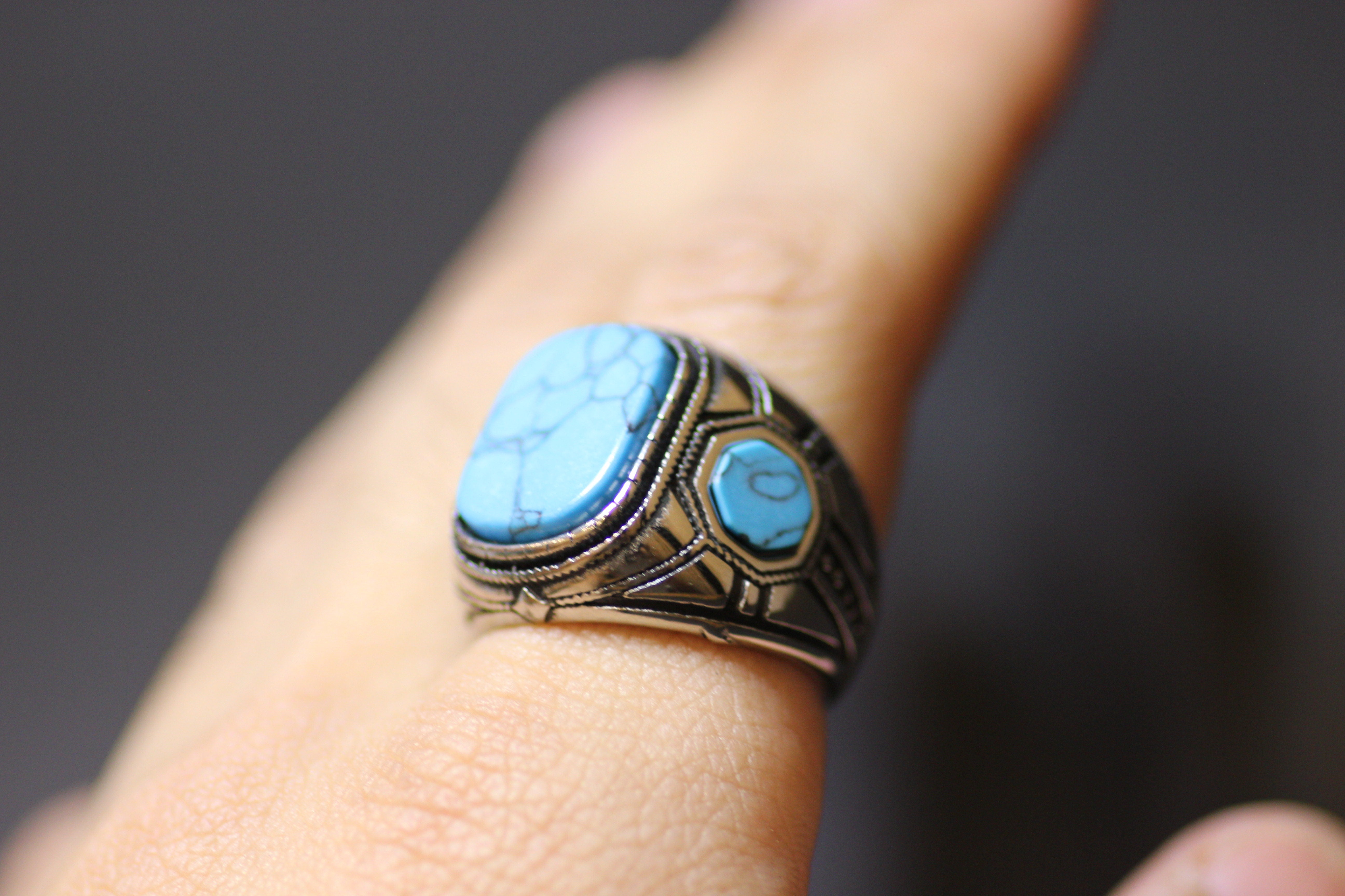 Turquoise square ring