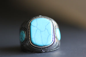 Turquoise square ring