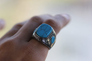 Turquoise square ring