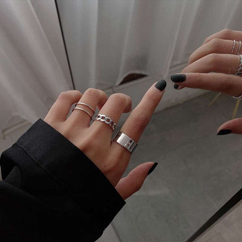 Silver Ring Set