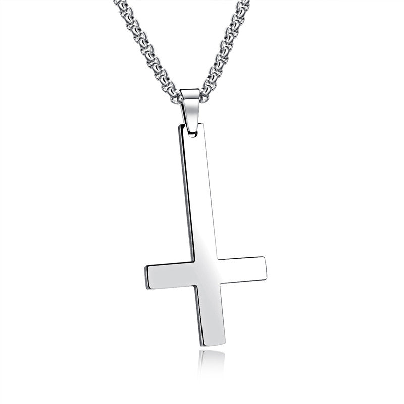 Upside Down Cross Necklace