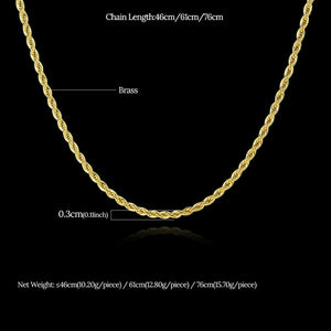 Twisted Link Chain