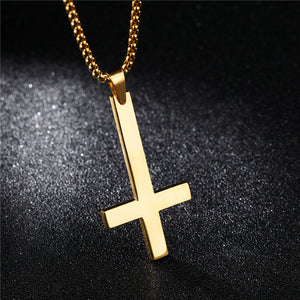 Upside Down Cross Necklace