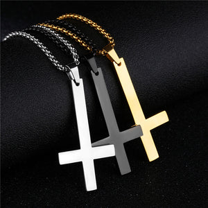 Upside Down Cross Necklace